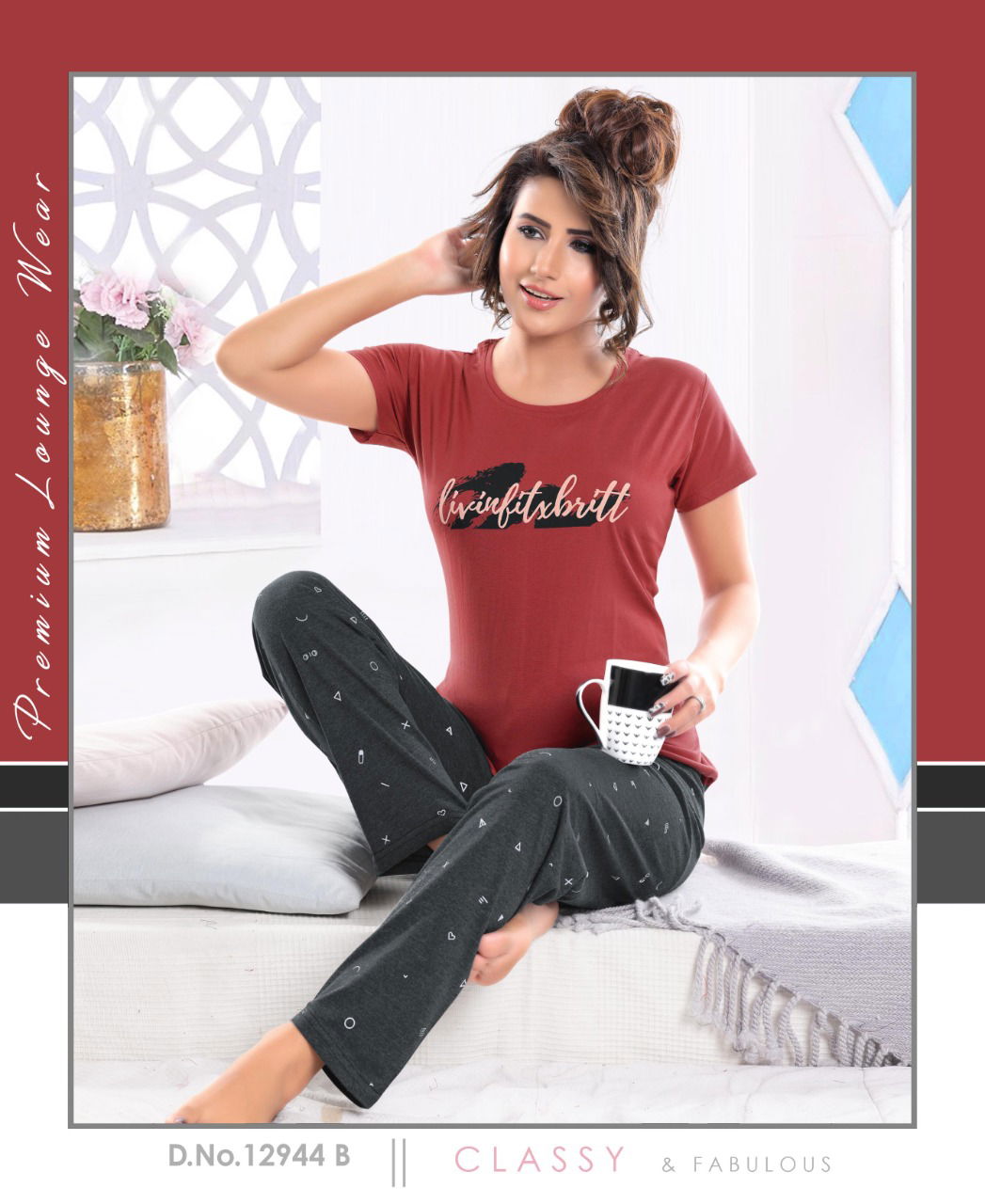 Night Wear Hosiery Cotton Wholesale Night Suits